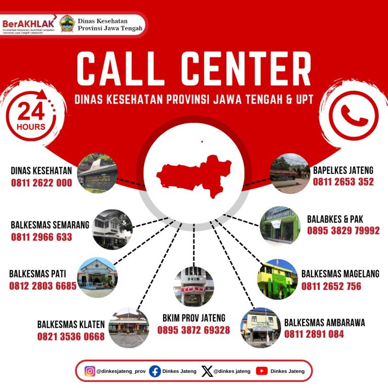 Call Center Dinkes dan UPT 2024
